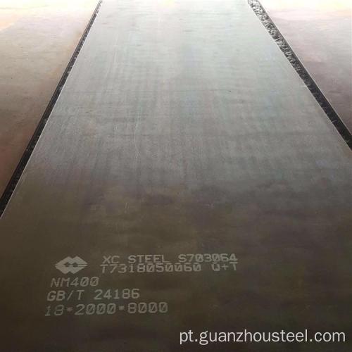 NM400 Placa de aço resistente ao desgaste de carbono laminado a quente